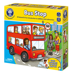 Orchard Toys Bus Stop packaging and components ready for family play