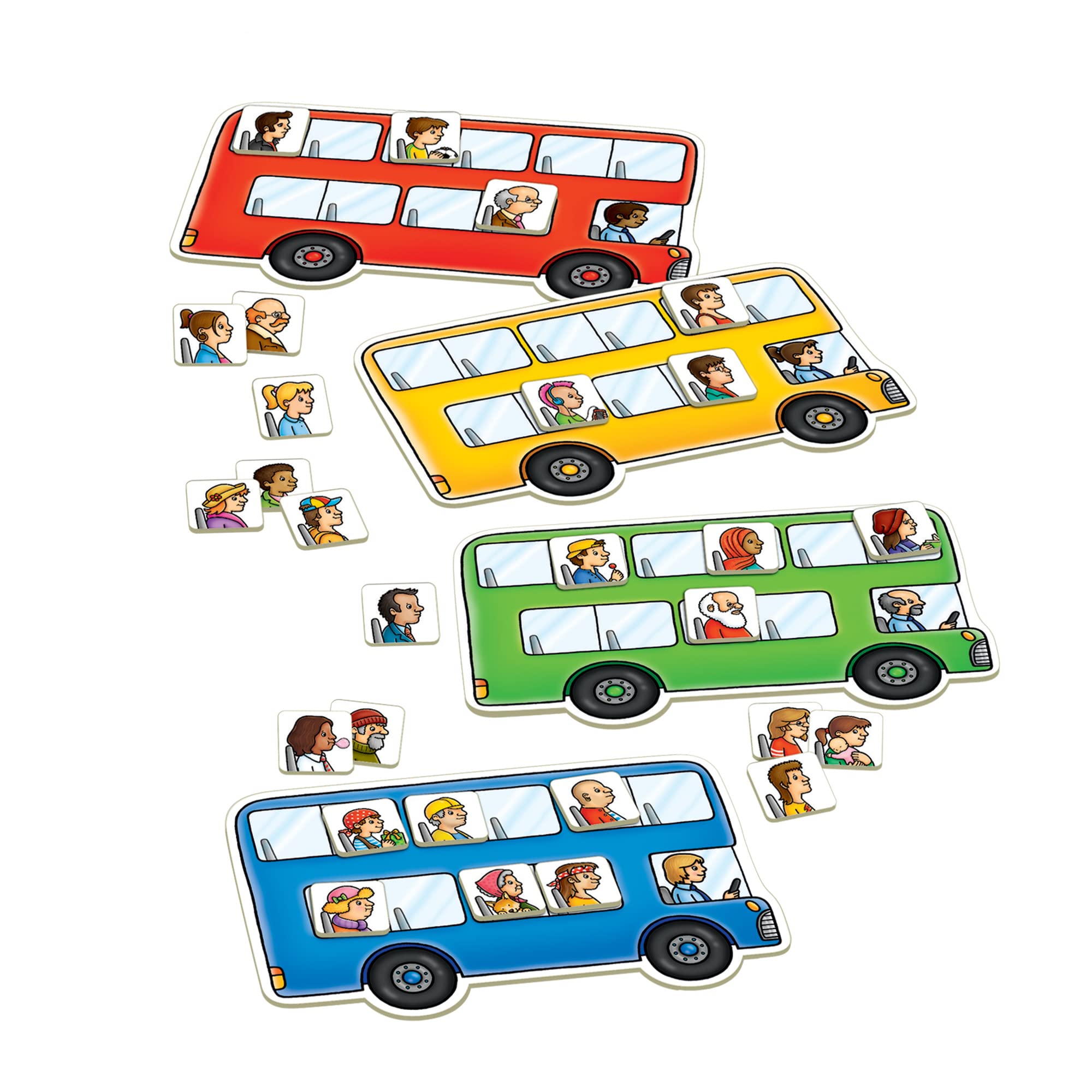 Orchard Toys Bus Stop spinner and dice for dynamic gameplay
