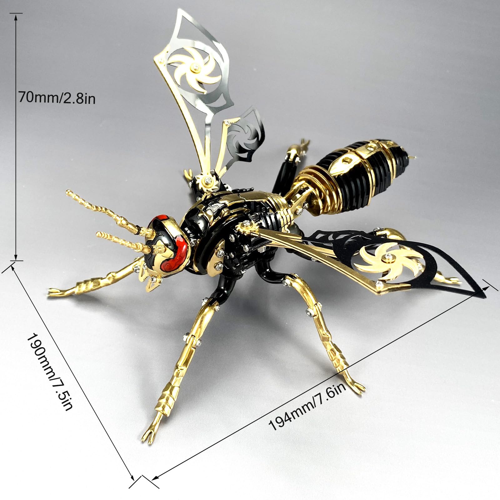 OreilleStar Wasp trunk and wings: smooth surfaces enable satisfying fits.