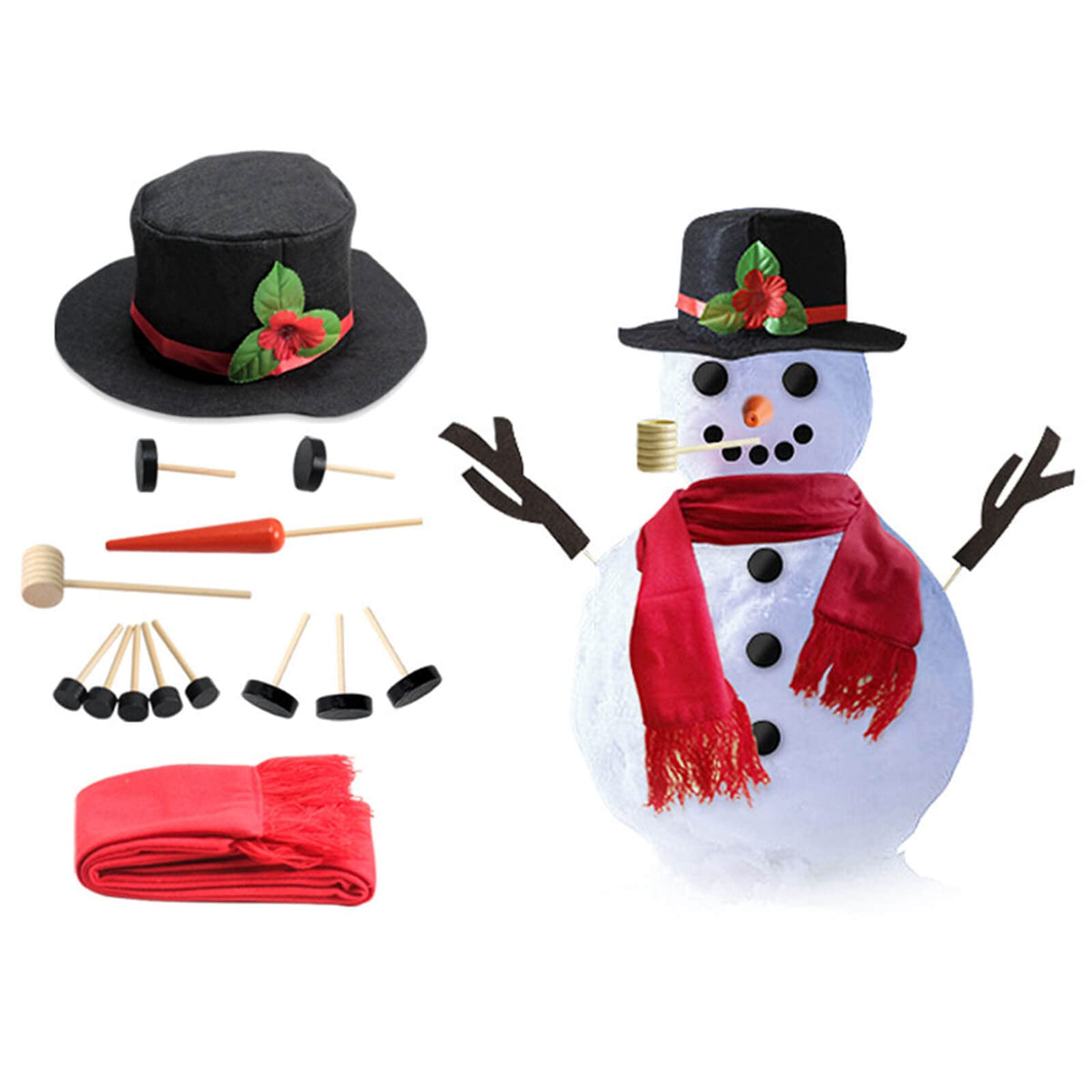 Orgrimmar Snowman top hat enhances classic holiday decor with durable, reusable charm.