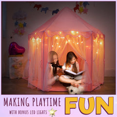 ORIAN imaginative-play castle tent sparks storytelling adventures indoors.