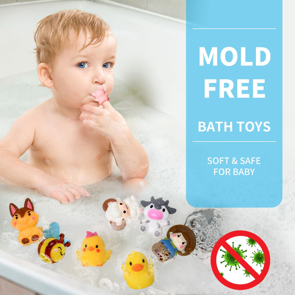 Oriate bath toys with farm animals for fun tub time