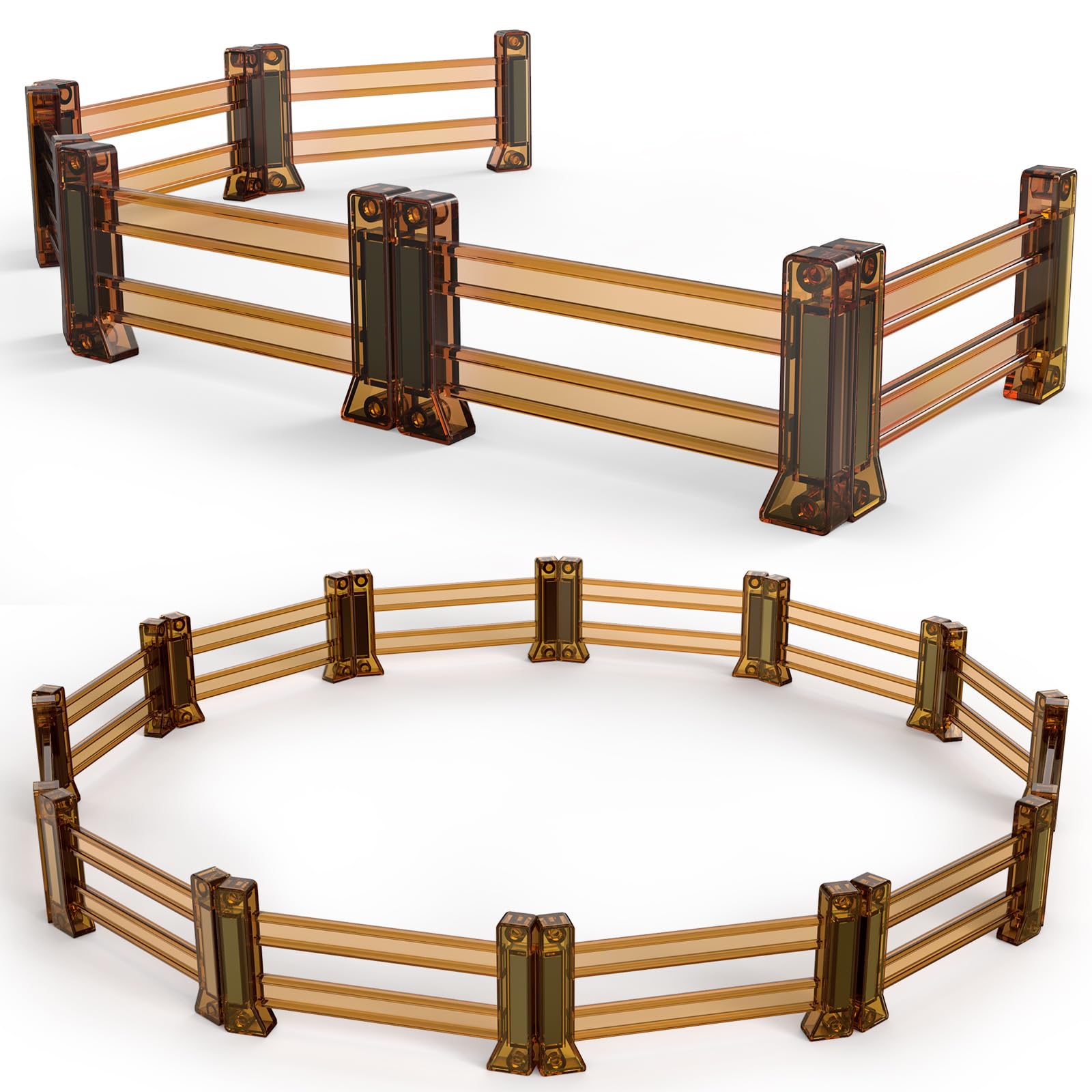 Oriate Farm Animals Fences 18pcs magnets create safe, imaginative enclosures for kids.