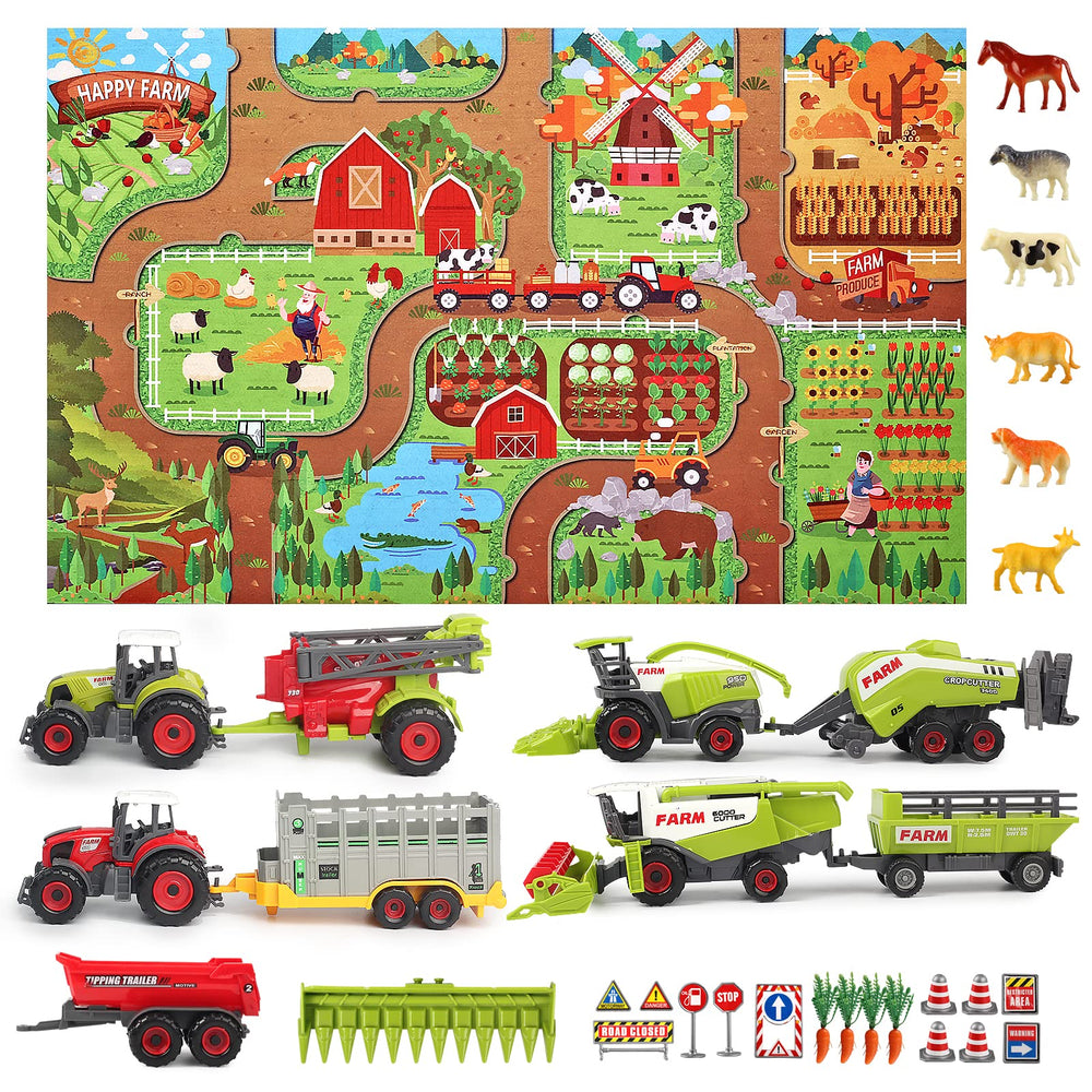 Oriate farm tractor set animals figures add friendly farm companions to story scenes