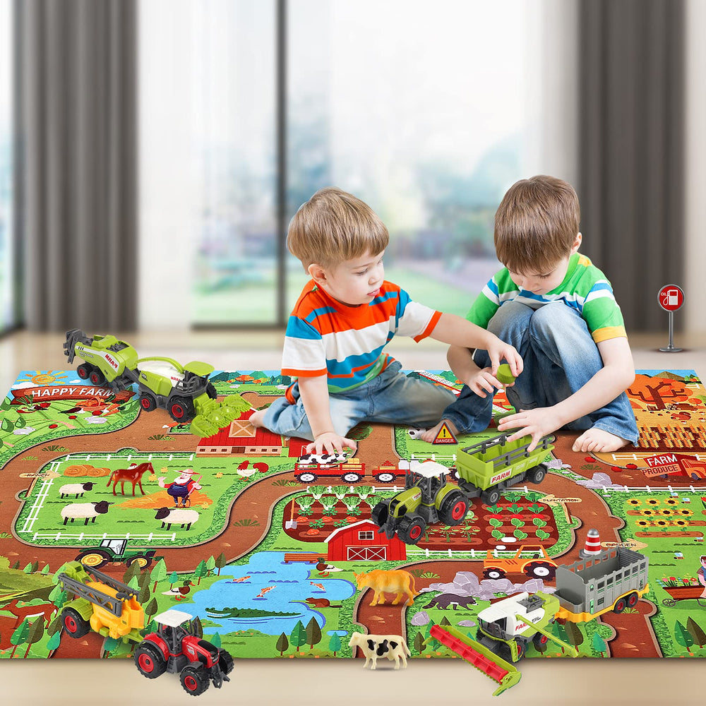 Oriate farm tractor set gift-ready packaging suitable for birthdays or holidays