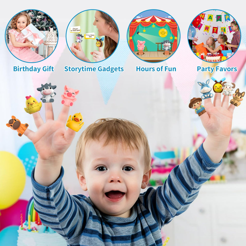 Oriate finger puppets storage bag keeps toys organized during baths and trips