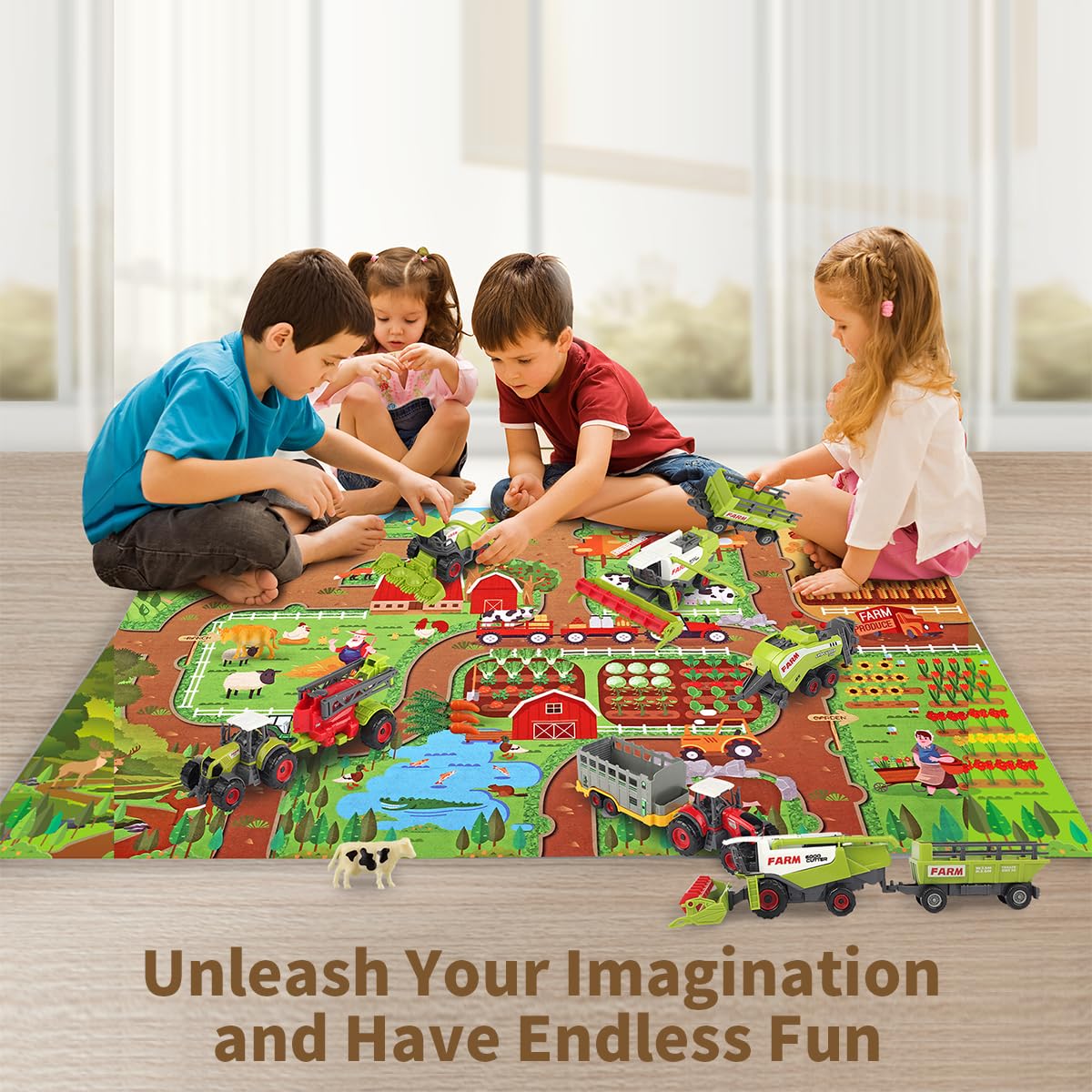 Oriate Kids Dream Mat Dinosaur pattern inspires creative pretend play.