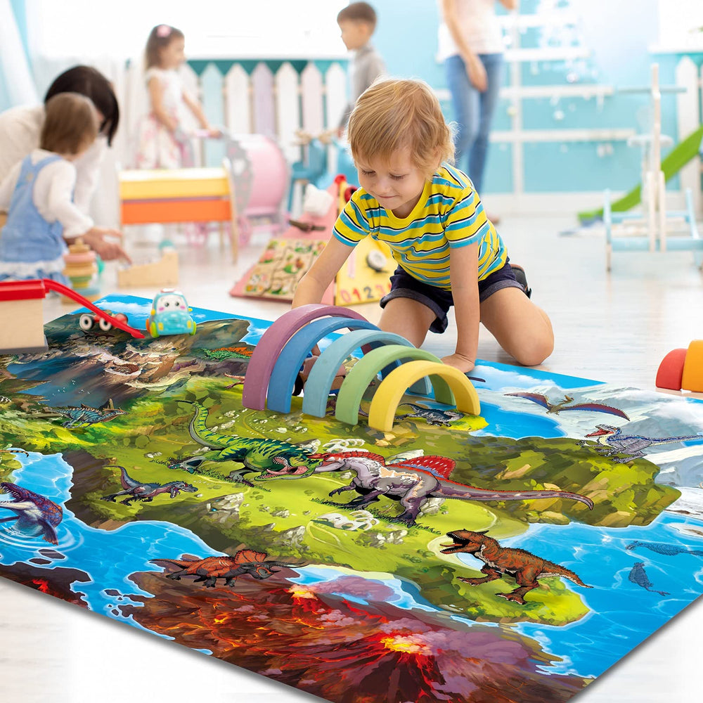 Oriate Happy Farm theme mat with colorful illustrations for imaginative pretend play