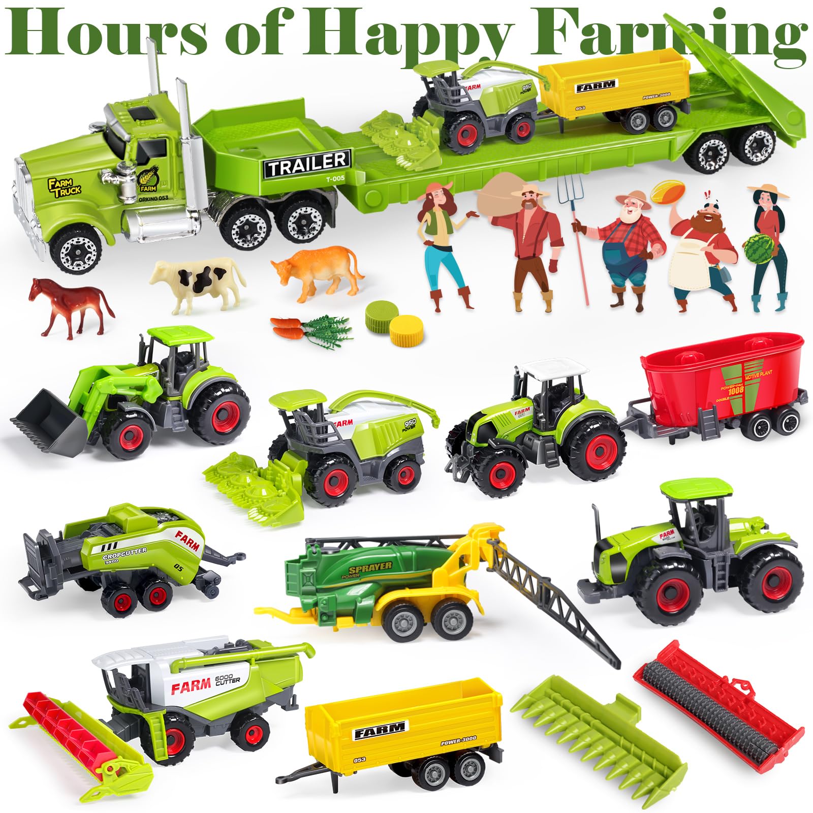 Oriate Kids Farm Combine Harvester—realistic scale model for learning farming tasks.