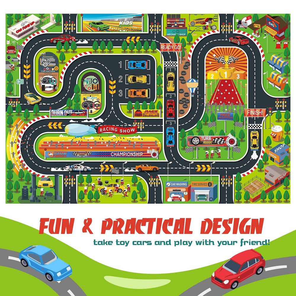 Oriate Kids Jurassic Play Mat modern city design to inspire urban adventures.