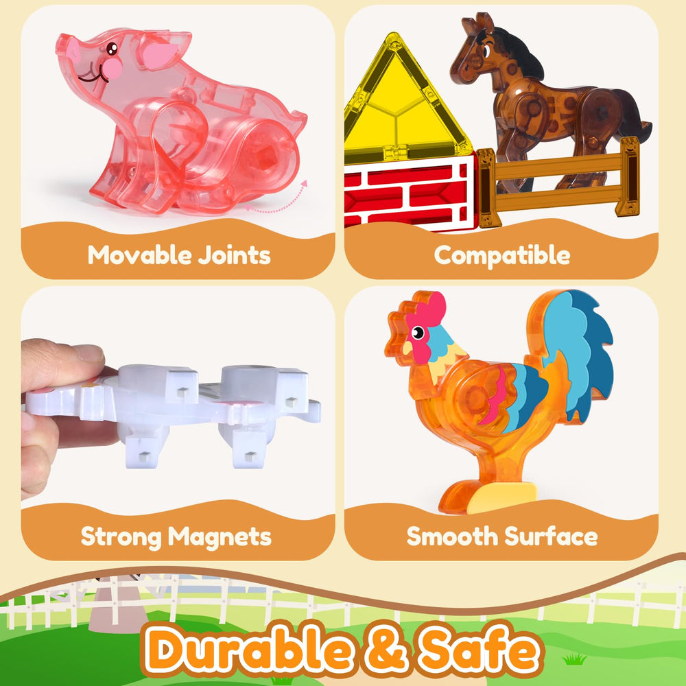 Oriate sheep magnetic figurine for creative storytelling and learning.