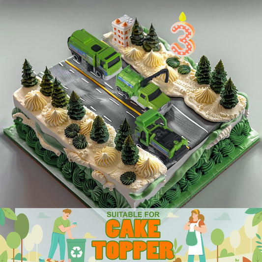 Oriate sanitation educational toy scene highlights realistic city cleanup for imaginative learning.