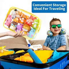 Oriate Zoo Animals bath toys in tub offering splash-friendly bath time.