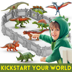 Oriate 12-piece expandable fence set enables customizable jurassic enclosures.