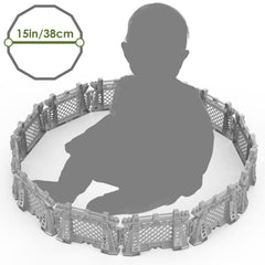 Oriate compact fence measures 3.9 by 2.4 inches for easy indoor use.