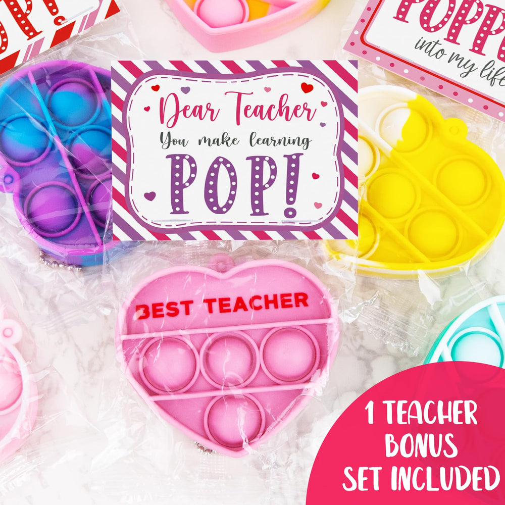 ORIENTAL CHERRY 25-pack valentines cards highlight no-prep gifting for teachers.