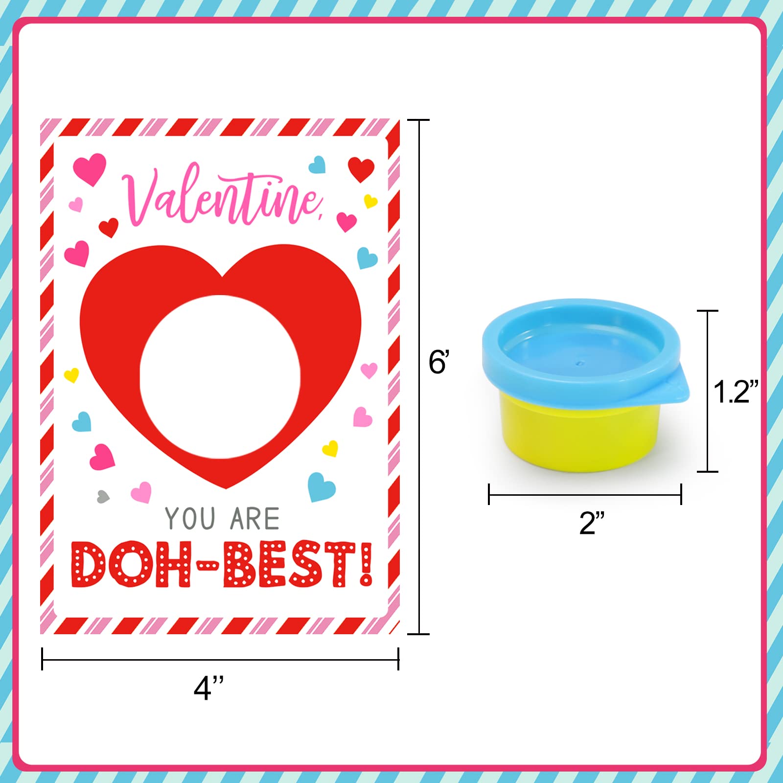 Classroom valentines exchange setup featuring ORIENTAL CHERRY