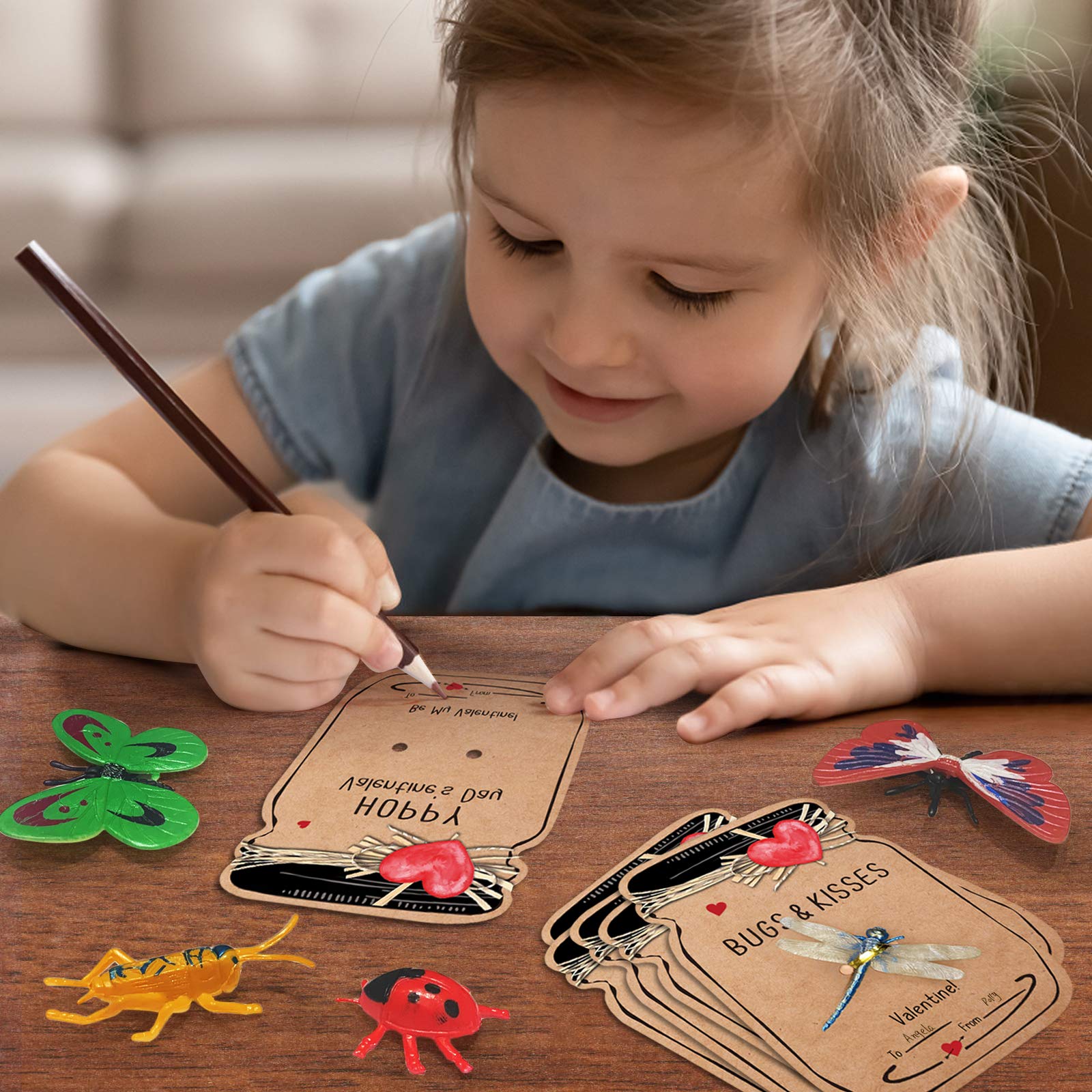 Durable insect toys encourage gentle play and reuse.