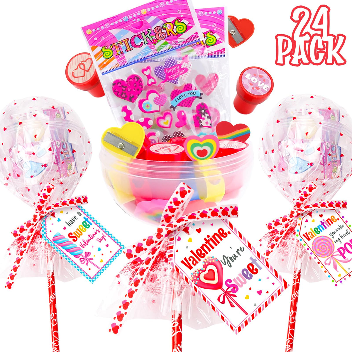 Oriental Cherry giant lollipop stationery set packaging designed to wow in classrooms.