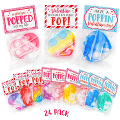ORIENTAL CHERRY heart pop bubbles 24-pack for classroom rewards and exchanges.