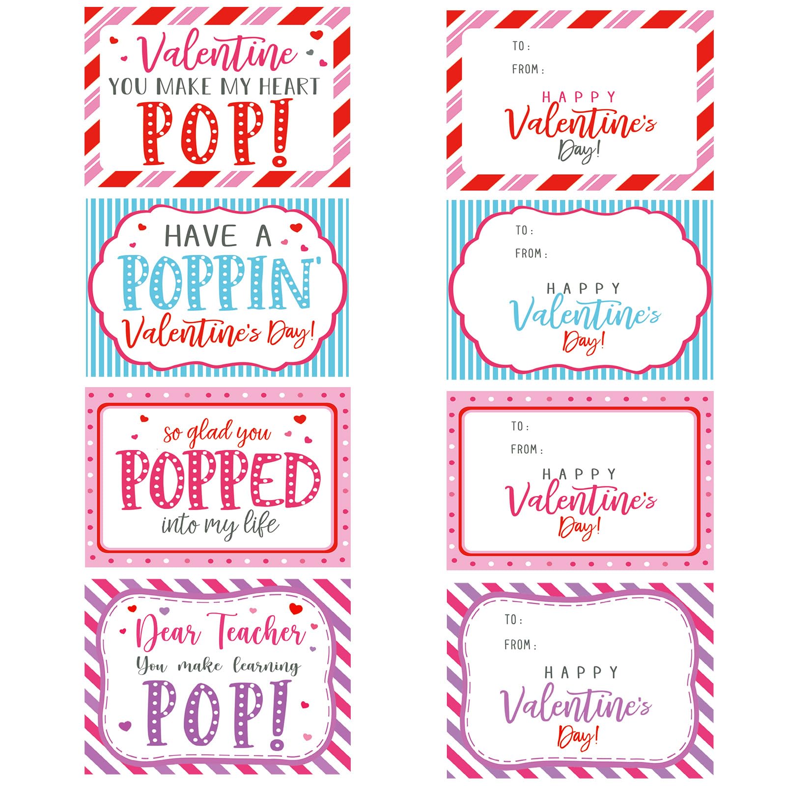 ORIENTAL CHERRY teacher-exclusive set emphasizes teacher-focused valentines distribution.