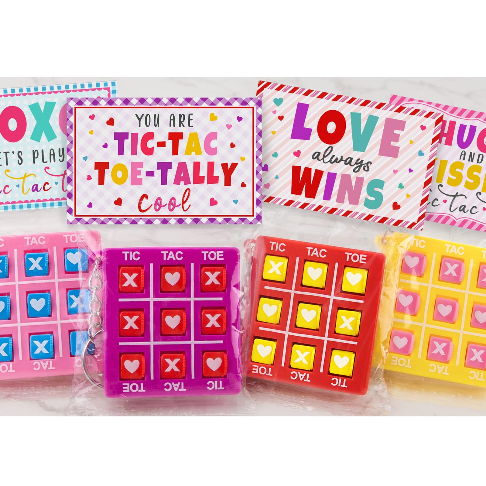 ORIENTAL CHERRY Tic-Tac-Toe keychains spark friendly classroom exchanges and portable fun for kids.