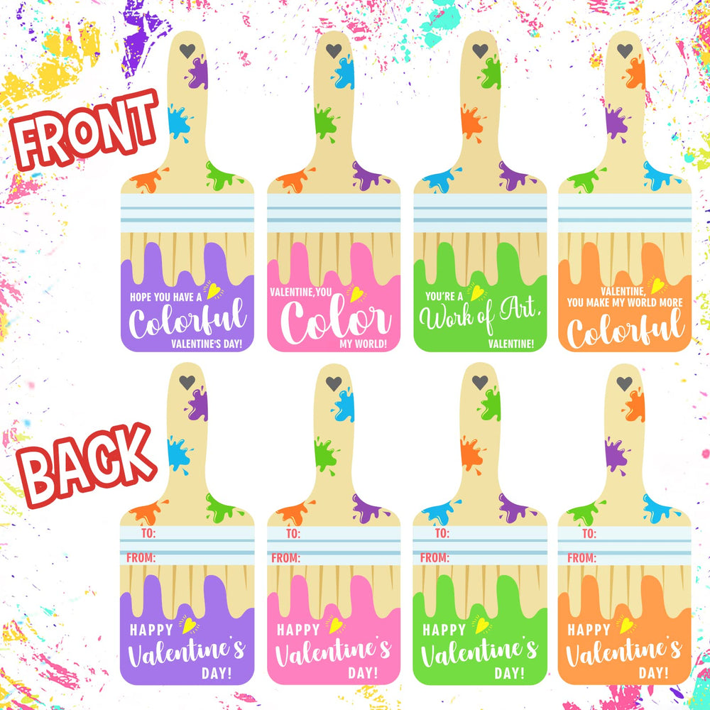 ORIENTAL CHERRY card paired with a tiny watercolor set for fun favors.