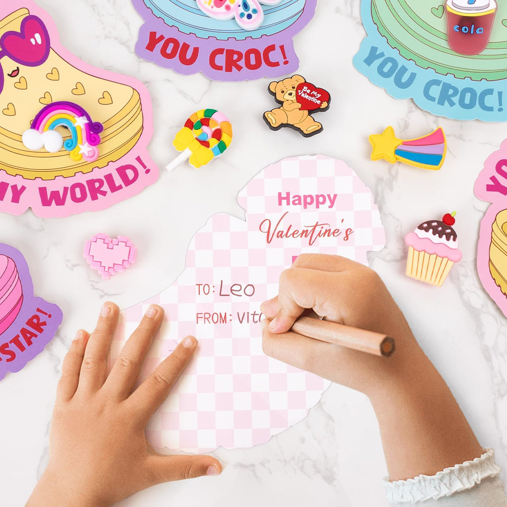 ORIENTAL CHERRY valentines cards measure 5x5 inches with compact charm bases.
