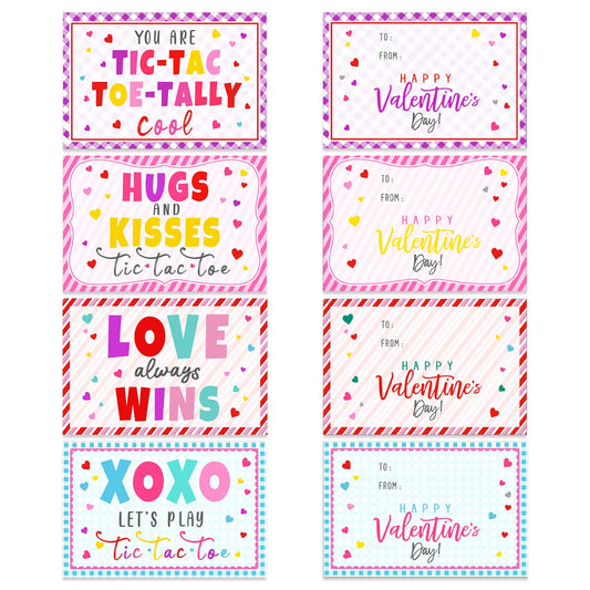 ORIENTAL CHERRY Valentine’s card design 1 with playful theme for in-class exchanges.