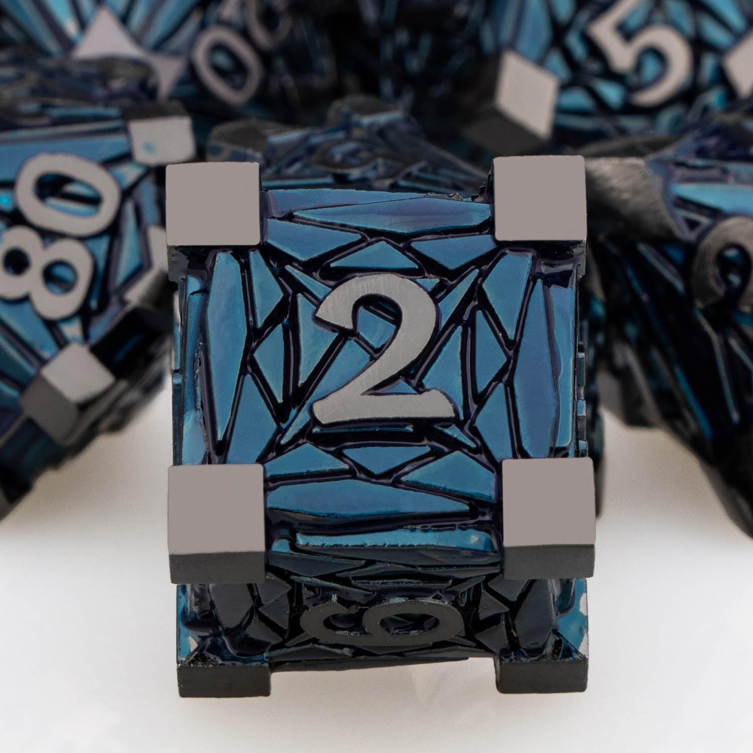 ORIFANTOU dice set; clear numbers for easy readability during games.