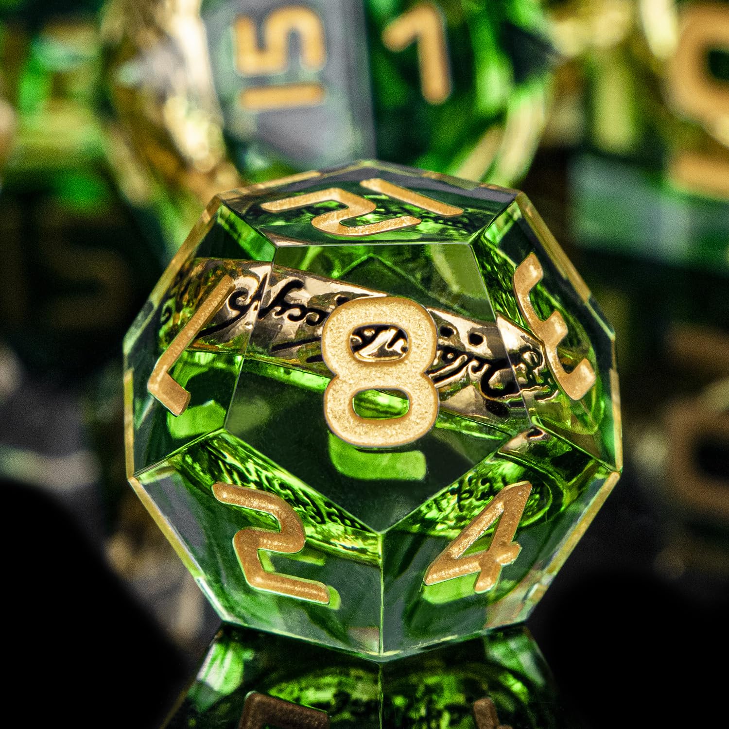 ORIFANTOU DND polyhedral dice set, complete with D20 to D4 for RPG campaigns