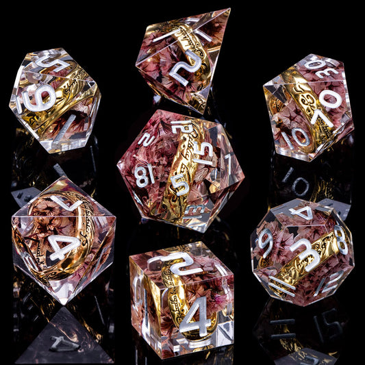Orifantou sharp edge DND dice with precise angles for reliable rolls.