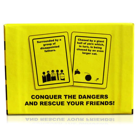 Danger cards spread during play for tense rescue ideas