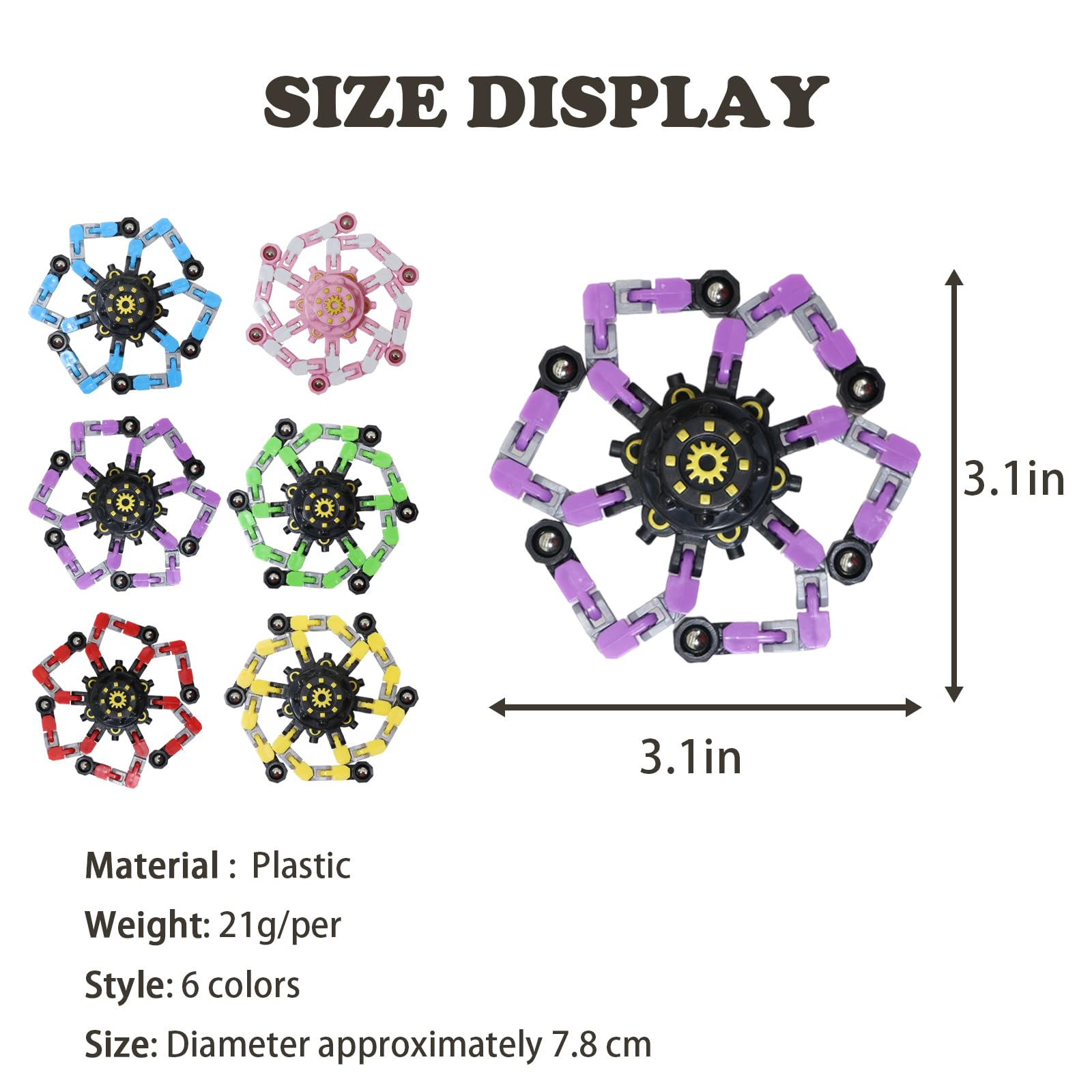 Original Ecology fidget spinner enhances hand-eye coordination during tactile play.