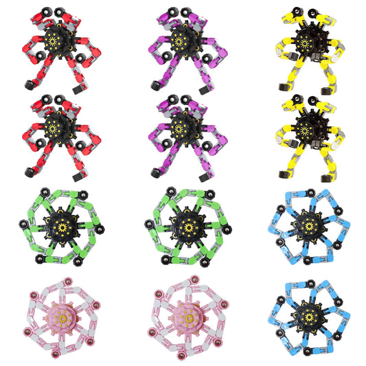 Original Ecology transformable fidget spinner with six deformation chains for focused play.