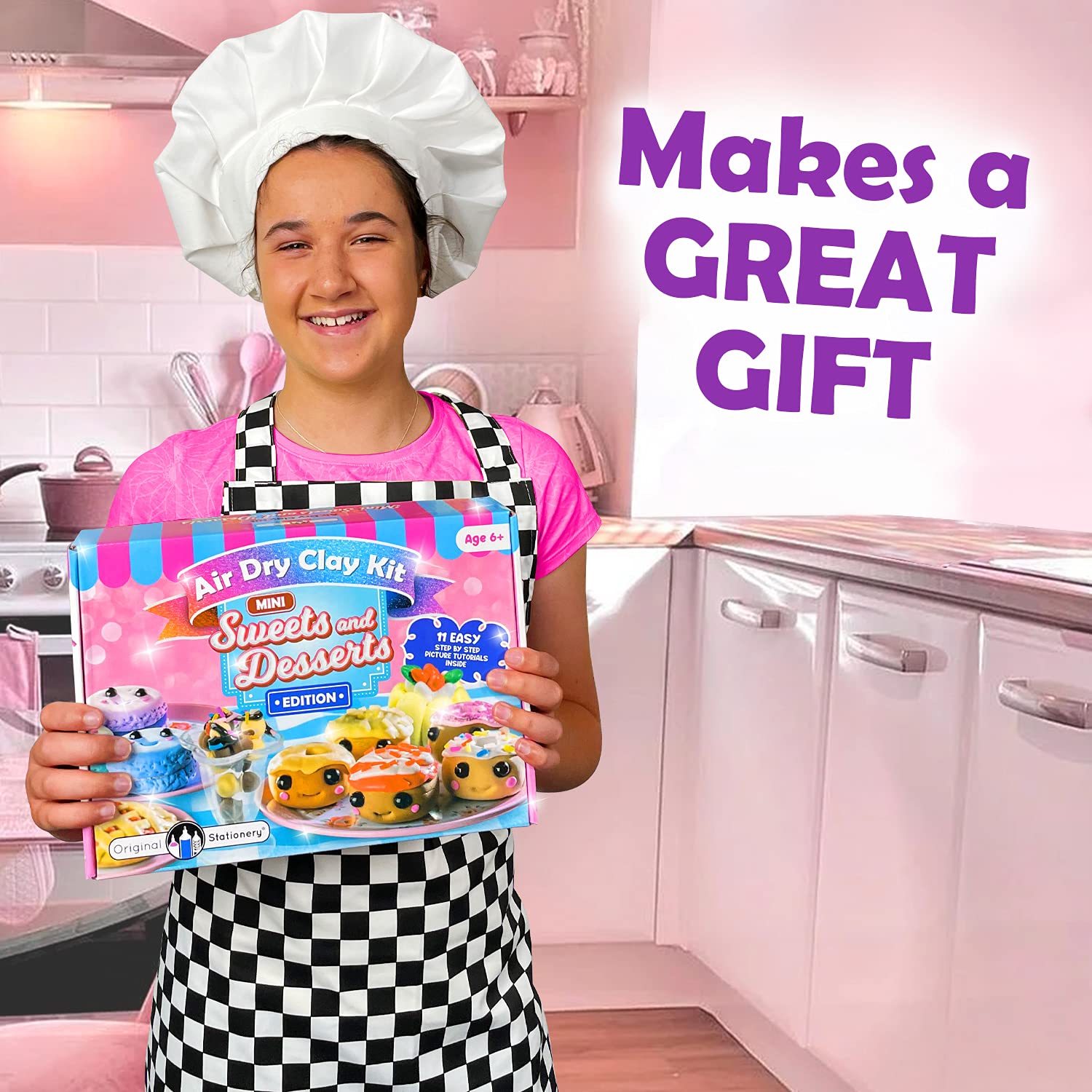 Original Stationery dessert kit makes a festive, quiet party activity.