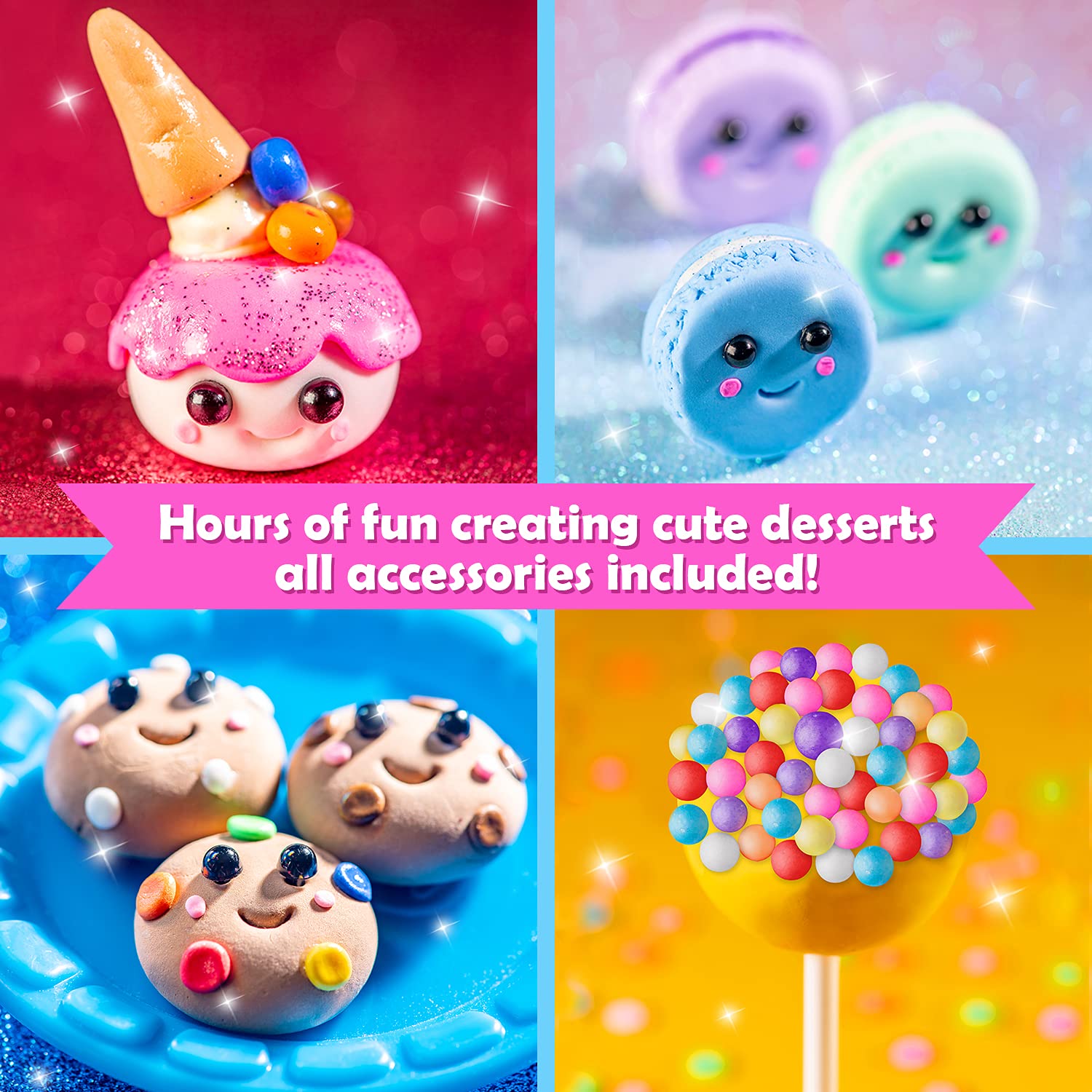 Original Stationery clay desserts help kids craft tiny, realistic-looking sweets.