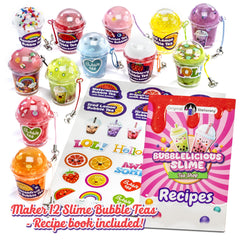 Original Stationery Bubble Tea Slime Kit assorted accessories simplify DIY slime crafting