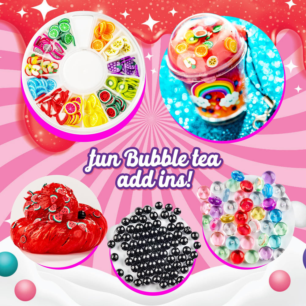 Original Stationery Bubble Tea Slime Kit unboxing experience delights young creators