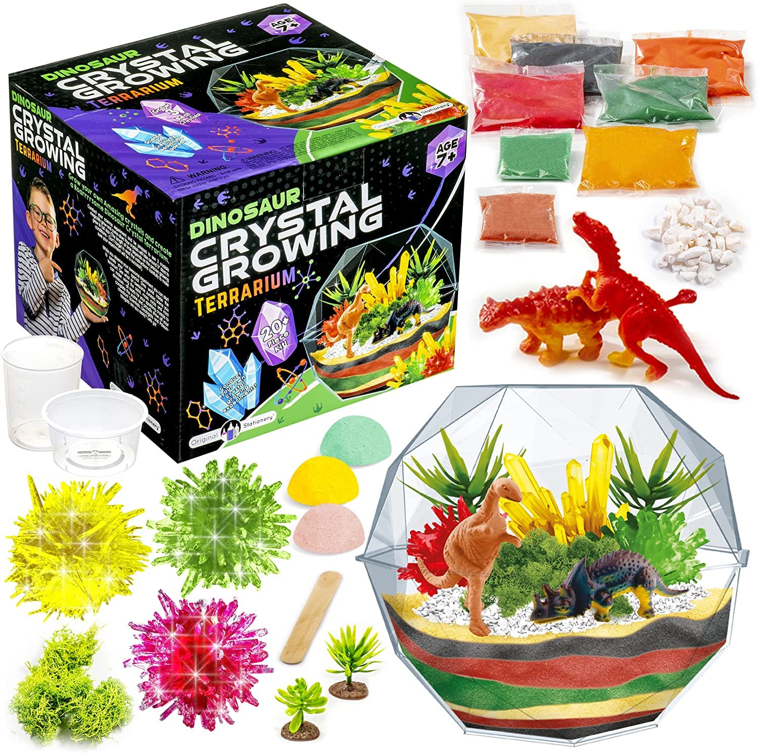 Original Stationery Dinosaur Crystal Growing Kit unboxing reveals a hands-on STEM activity for curious kids.