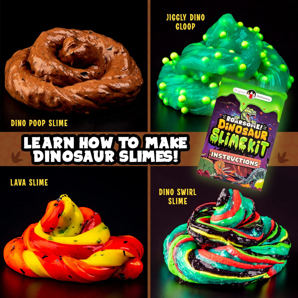 Original Stationery Dinosaur Slime Kit blood slime accents for dramatic projects