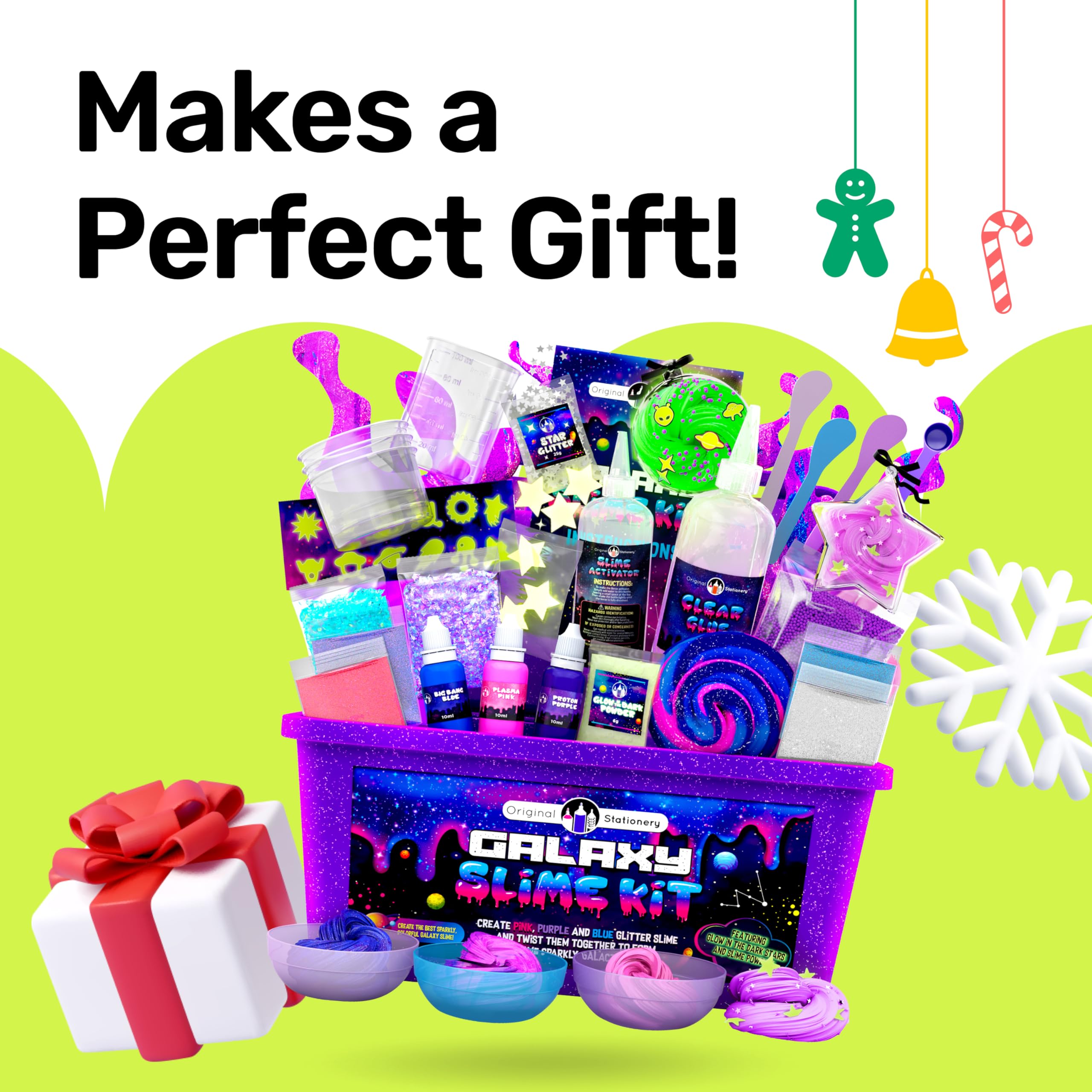 Original Stationery Galaxy Slime Kit easy-to-use for ages 8-12
