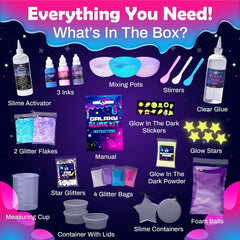 Original Stationery Galaxy Slime Kit holiday themed components for festive crafts