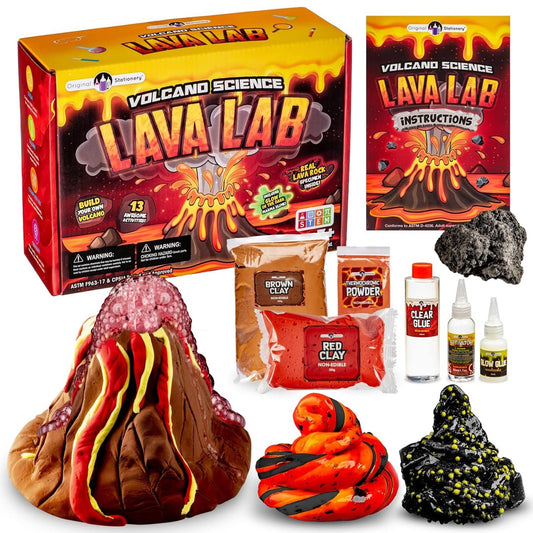 Original Stationery Lava Science Slime Kit creative setup for learning and play
