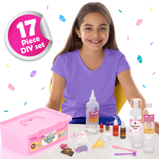 Original Stationery slime kit with strawberry scent enhances sensory exploration