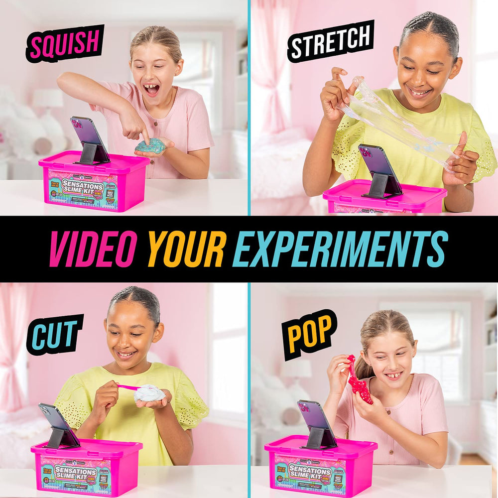 Original Stationery Sensations ASMR sounds during slime handling enhance sensory play.