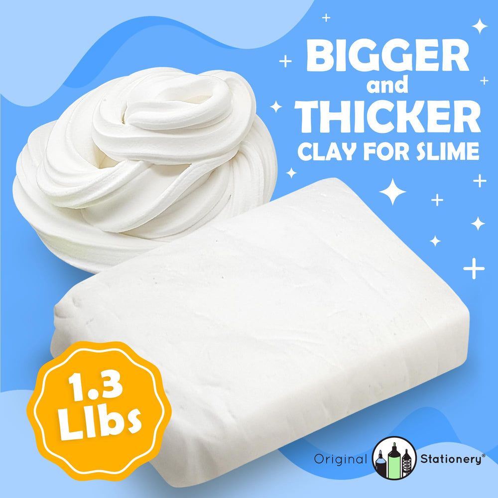 Original Stationery soft clay texture - silky smooth for butter slime blends.
