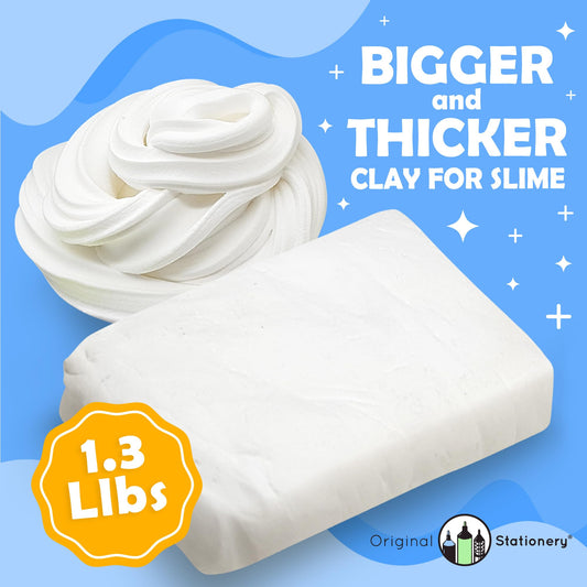 Original Stationery soft clay texture - silky smooth for butter slime blends.