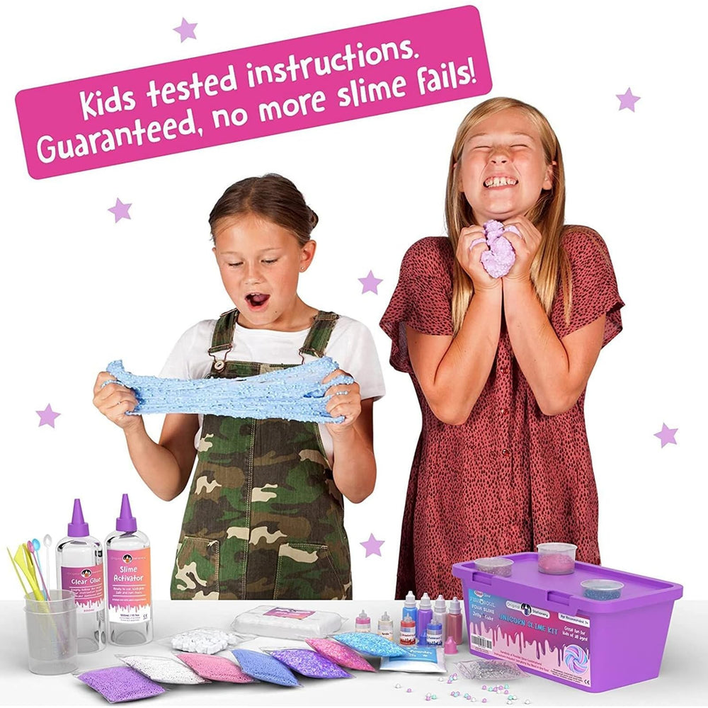 Original Stationery Unicorn Slime Kit glitter add-ins spark creativity for festive crafts