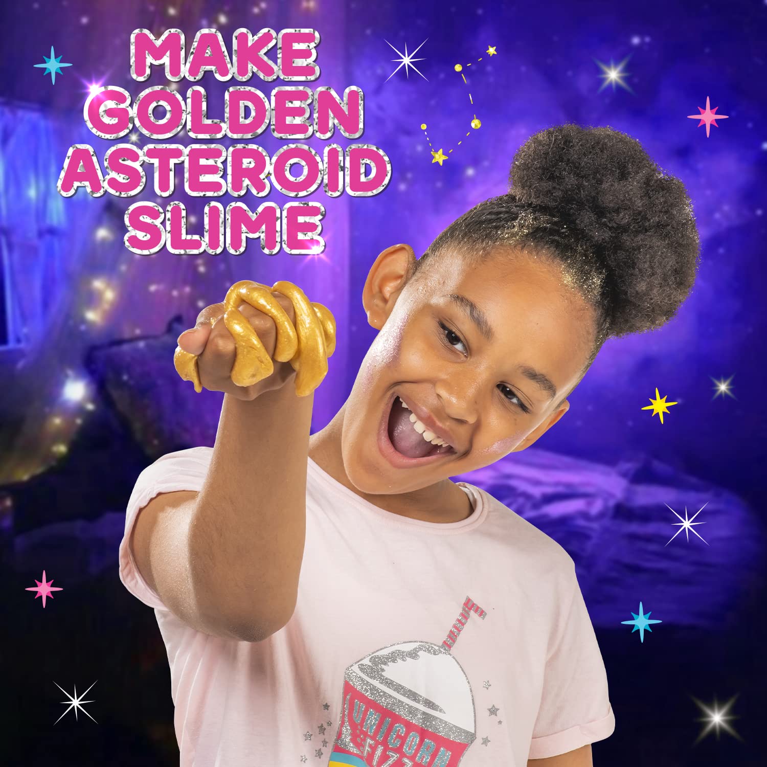 Original Stationery Unicorn Slime Kit multicolor swirl slime ideal for sensory play